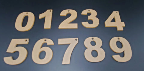 Number Shaped Acrylic Blanks