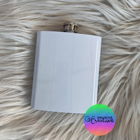 8oz Sublimation Flask with Screw Top