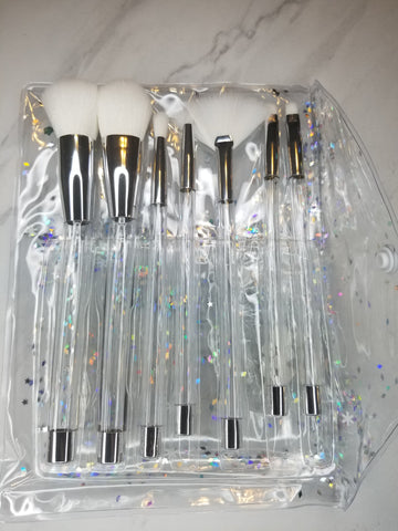 White Empty Makeup Brush Kit