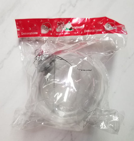 3" Round Plastic Christmas Ornament Set