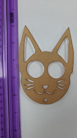 Acrylic Cat Head Keychain