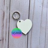 Double-Sided 2" MDF Sublimation Keychain Blanks - 5 Pack