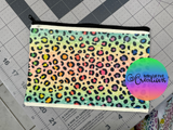 Sublimation Blank Cosmetic Bag with Black Zipper
