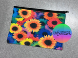 Sublimation Blank Cosmetic Bag with Black Zipper