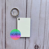 Double-Sided 2" MDF Sublimation Keychain Blanks - 5 Pack